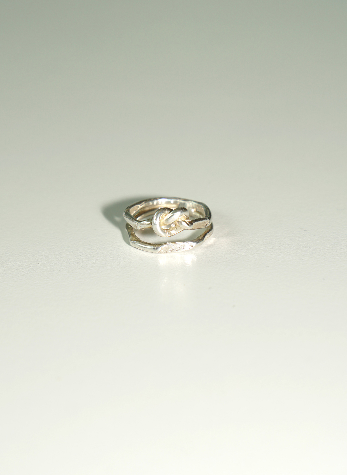 Two line heart Sliver 925 Ring